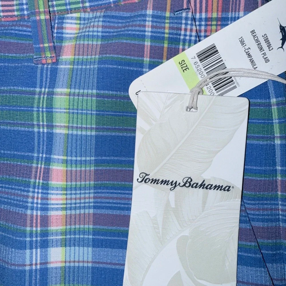 Tommy‎ Bahama Mens 30 Beachfront Plaid Stretch Shorts NWT